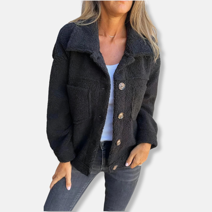 Veste en sherpa douce Coupe ample et chaude
