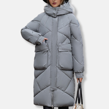 Manteau matelassé grande taille hiver chaud capuche