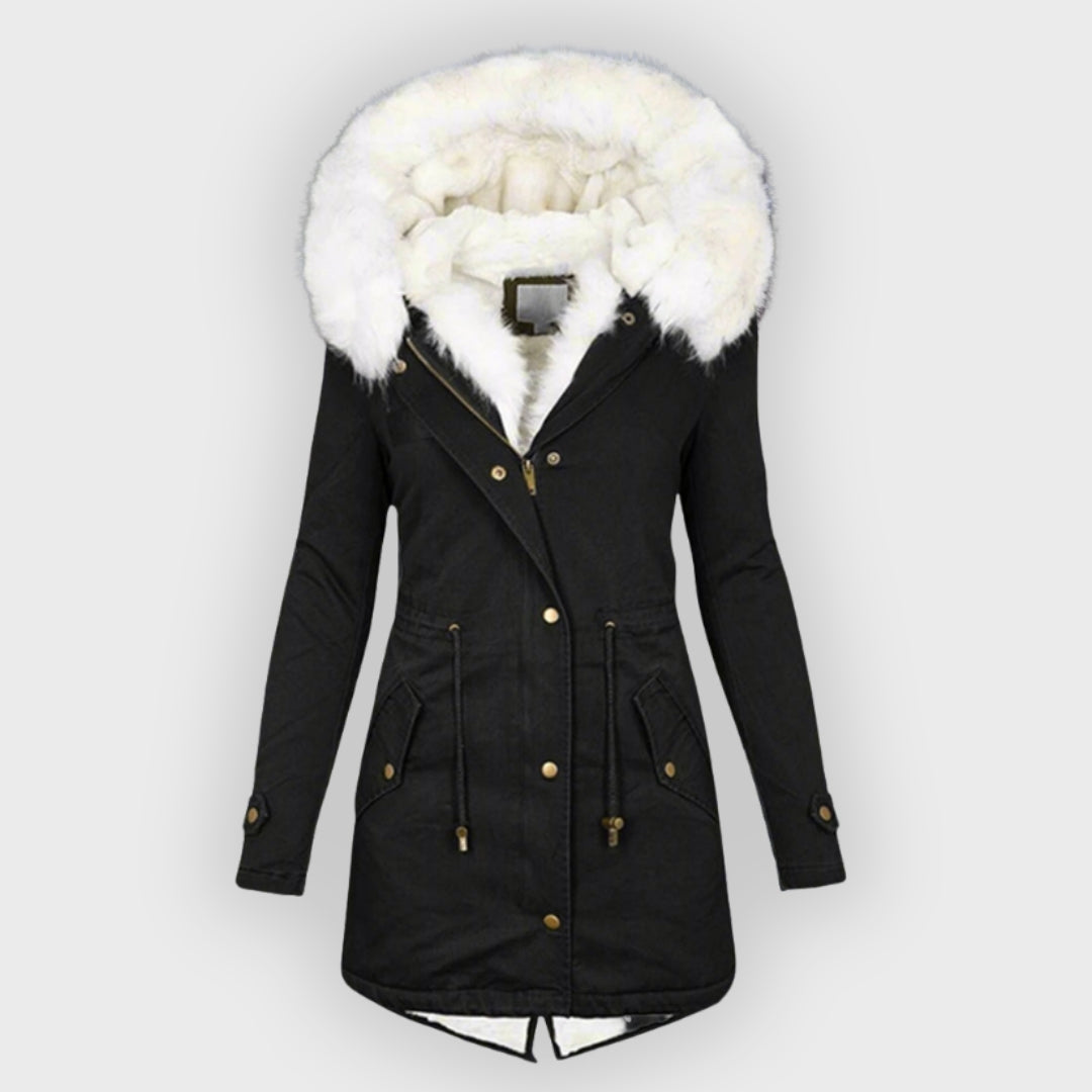 Wintermantel Langarm Warm Elegant Damen - IdealeKleiden