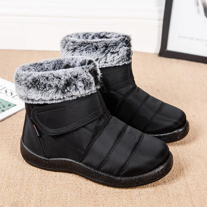 Bottes femme imperméables fourrure de lapin