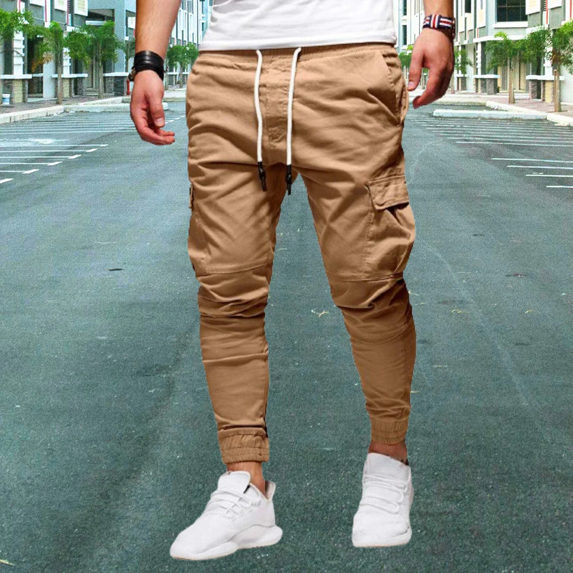 Pantalon cargo confortable pour homme avec plusieurs poches