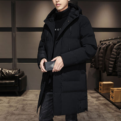 Manteau d'hiver long rembourré pour homme