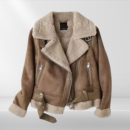 Weiche Damen Sherpa Jacke - IdealeKleiden