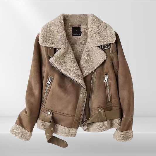 Weiche Damen Sherpa Jacke - IdealeKleiden