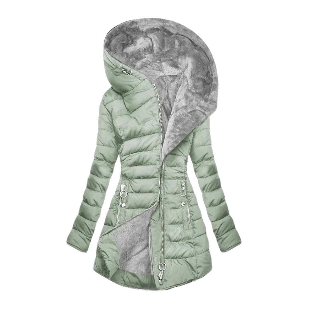 Veste d'hiver chaude en polaire douce pour femme