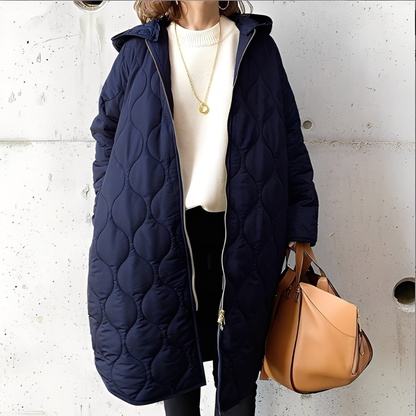 Doudoune femme chaude à capuche pour l'hiver