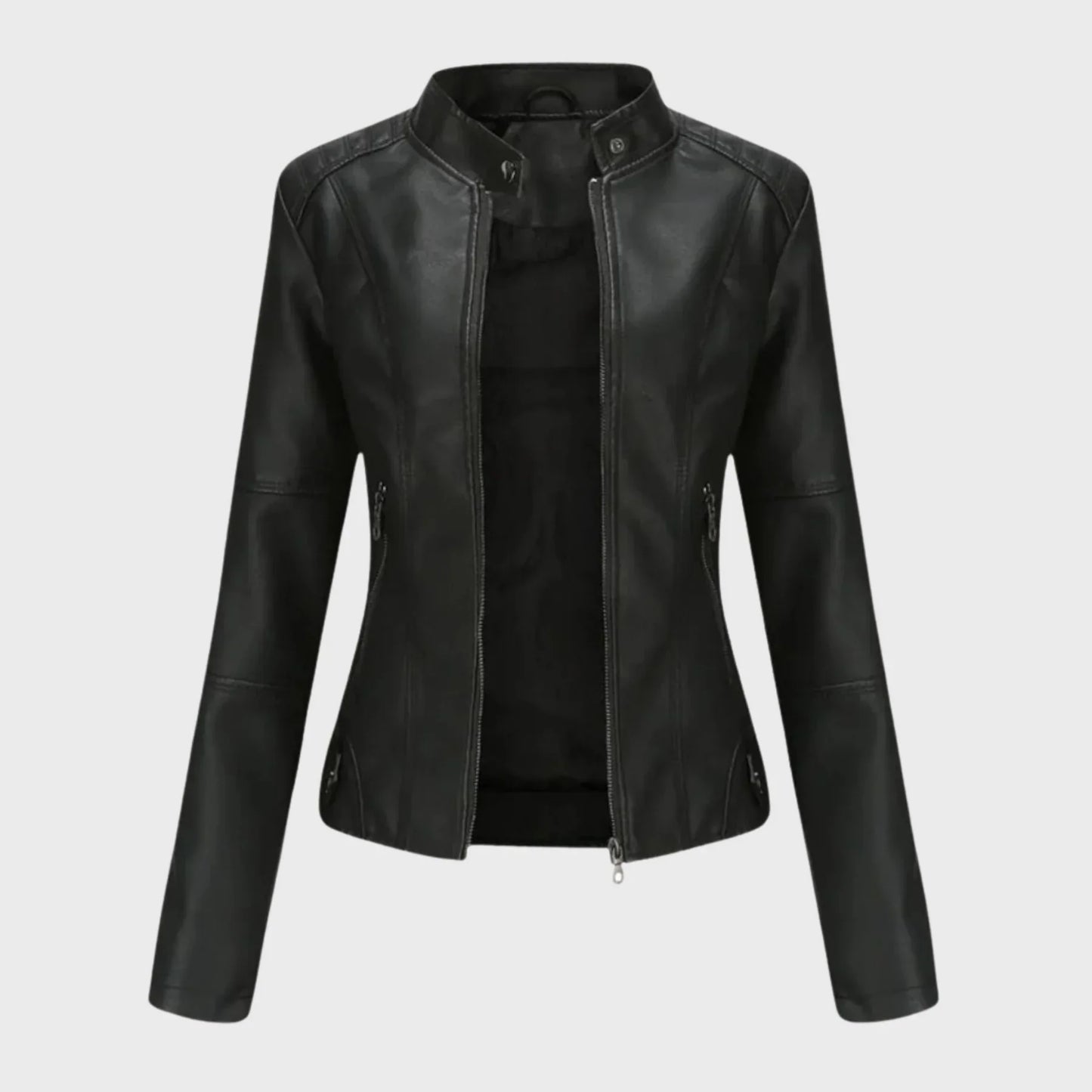 Lederjacke Casual Trendy - IdealeKleiden