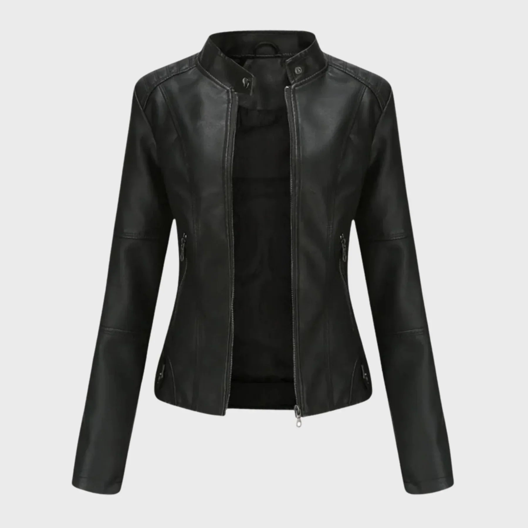 Lederjacke Casual Trendy - IdealeKleiden