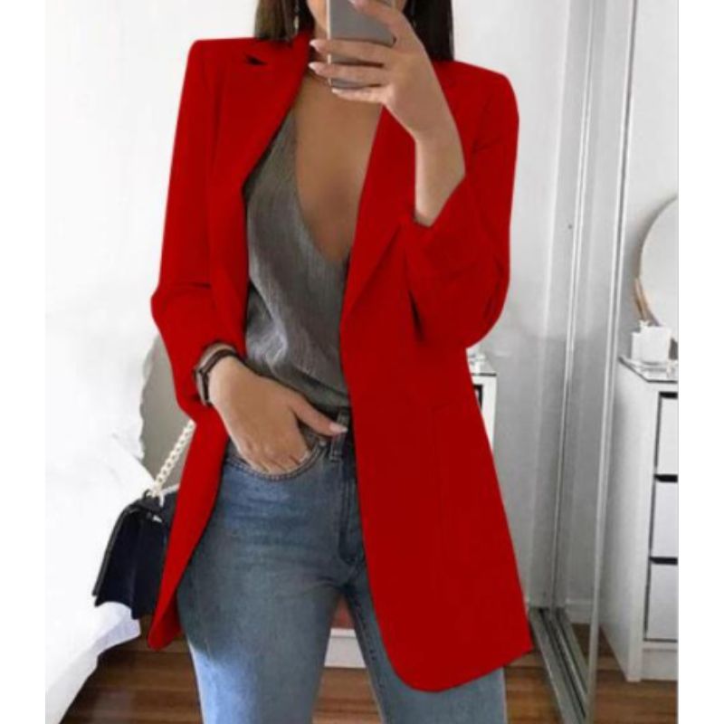 Blazer femme élégant à manches longues