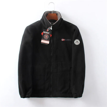 Veste polaire coupe-vent pour hommes Chaude et confortable