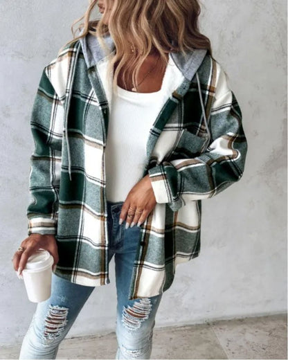 Veste en flanelle souple imprimée