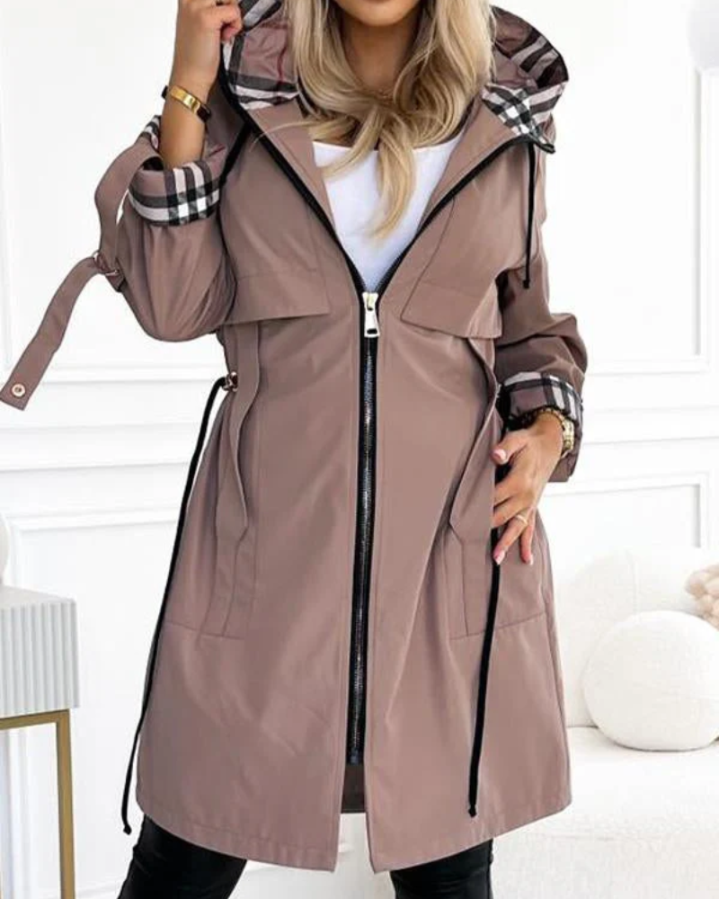 Trench-coat stylé pour femme décontracté