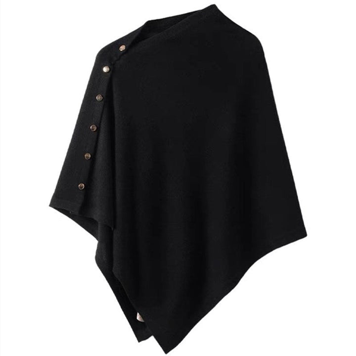 Poncho femme élégant asymétrique drapé