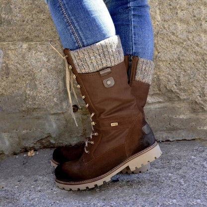 Bottes élégantes pour femmes | Bottes de combat montantes à la mode