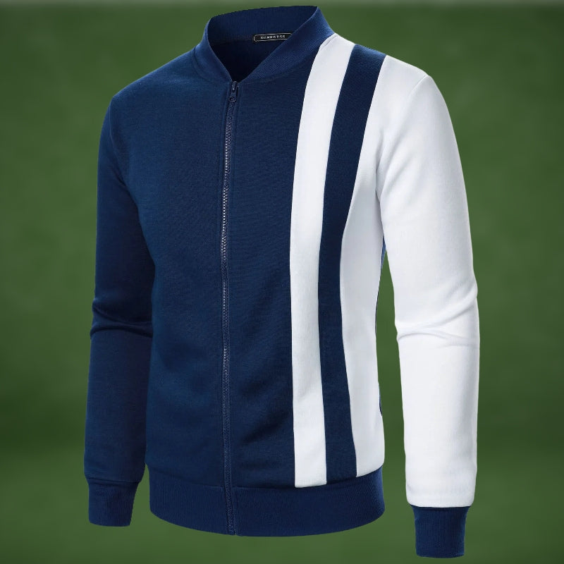 Sweatshirt sportif, fermeture éclair, mélange de polyester