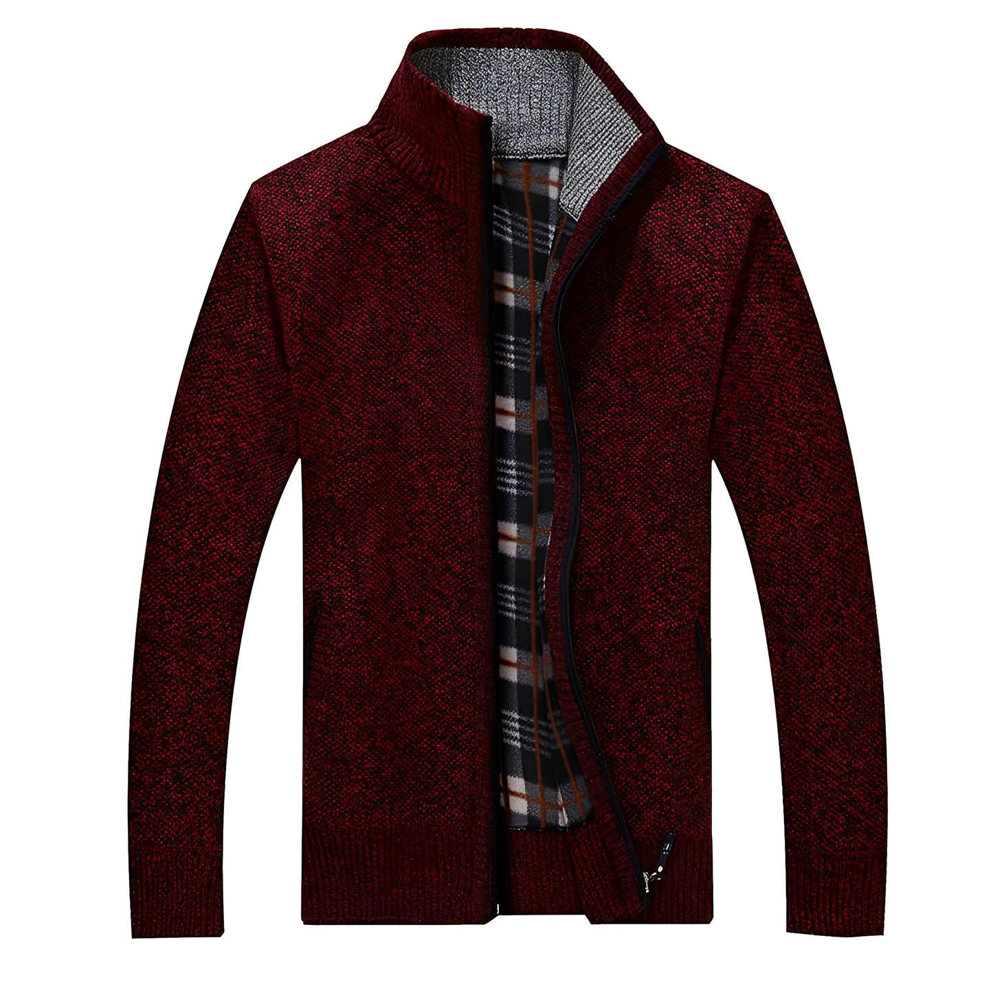 Cardigan élégant en polaire douce pour homme