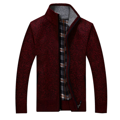 Cardigan élégant en polaire douce pour homme