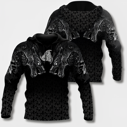 Wikinger Kapuzenpulli Cool Viking Style - IdealeKleiden