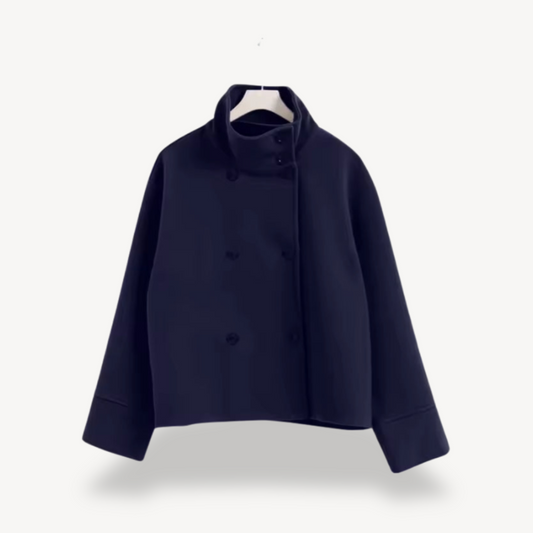 Stylischer Damen Mantel mit Knöpfen - IdealeKleiden