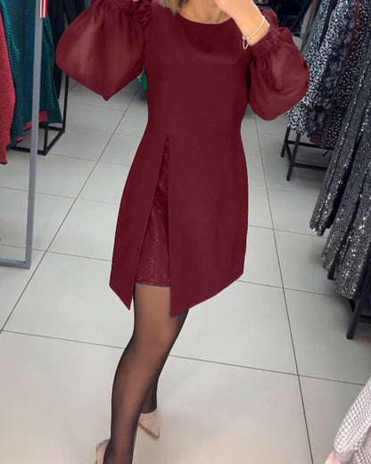 Robe élégante unie pour femme