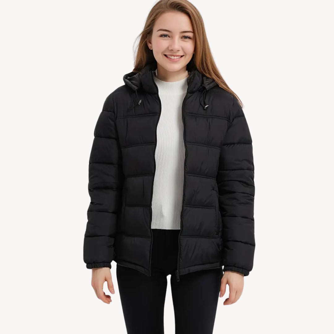 Manteau d'hiver à capuche pour femme