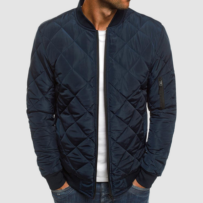 Blouson aviateur homme moderne zippé à poches