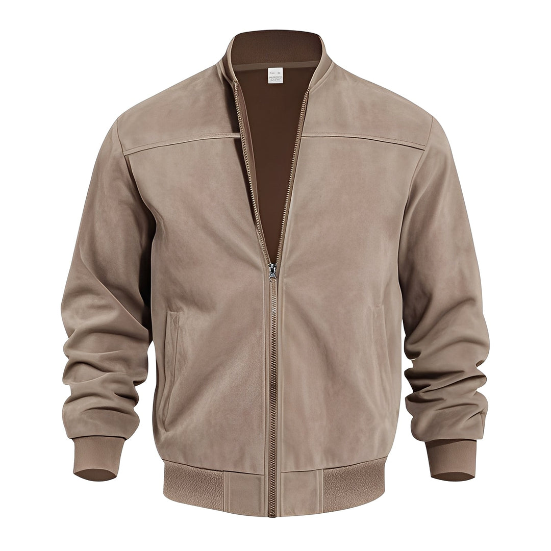 Blouson en cuir homme élégant en daim