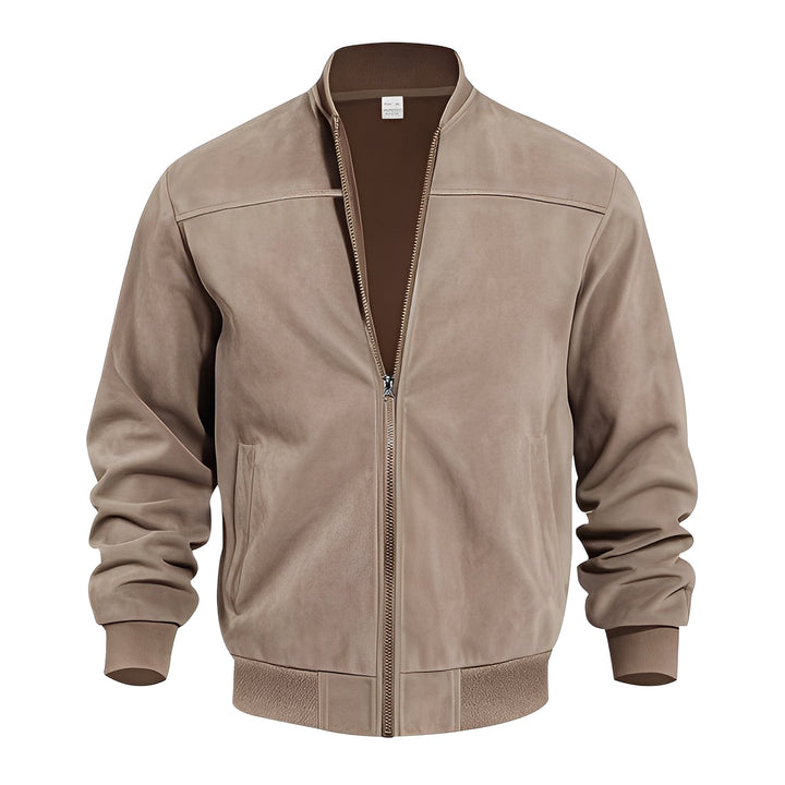 Blouson en cuir homme élégant en daim