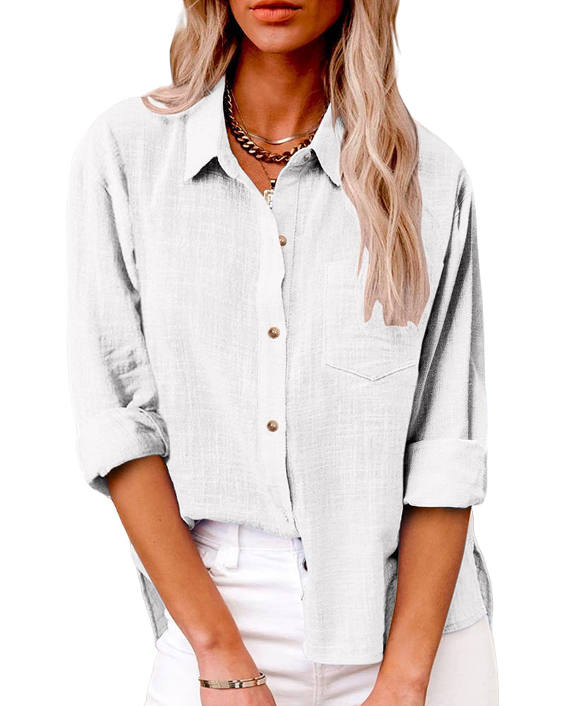 Chemise pratique avec des poches de poitrine