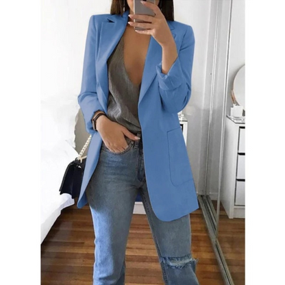 Damen Blazer Khaki Herbst Mode - IdealeKleiden