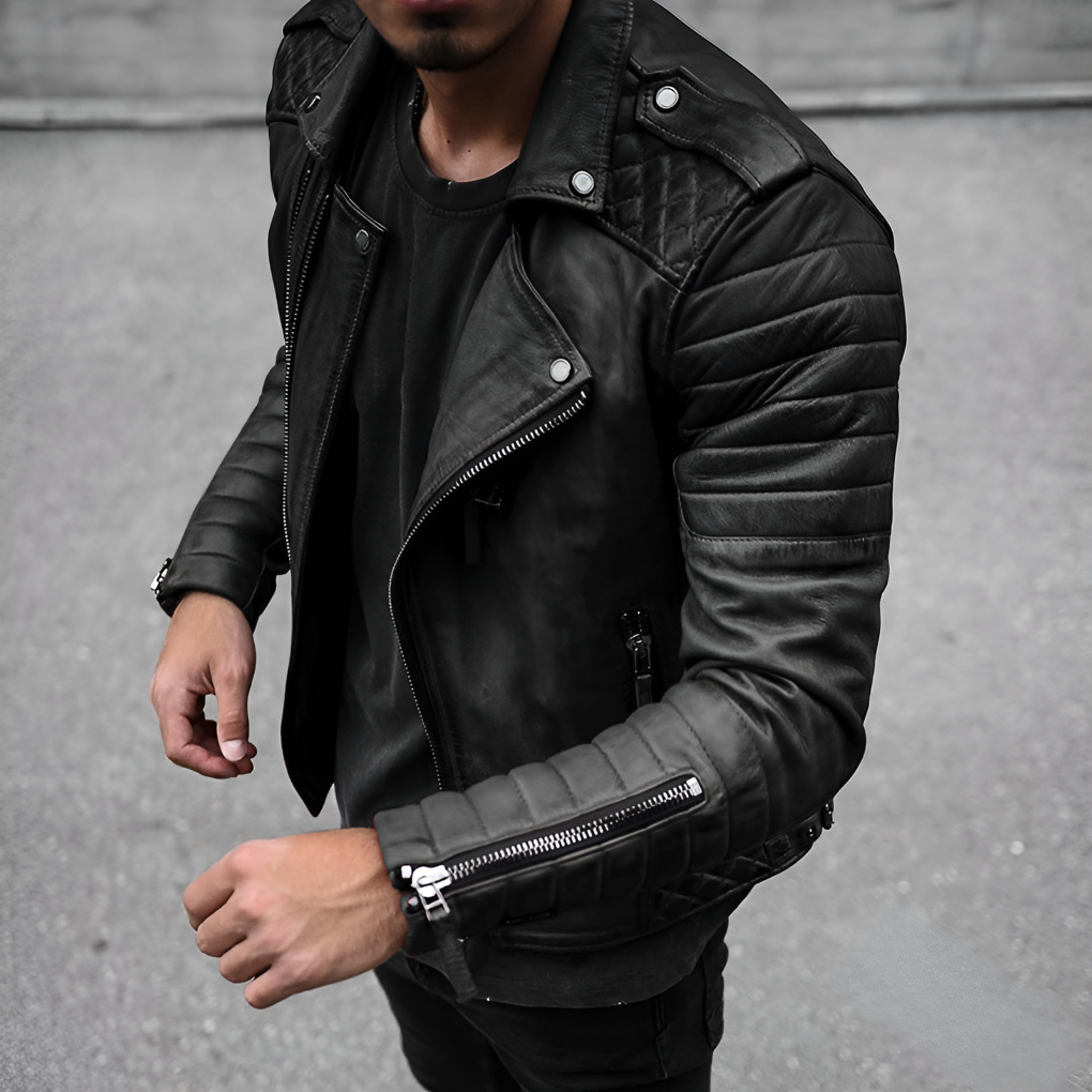 Lederjacke Herren Classic Douglas Stil - IdealeKleiden