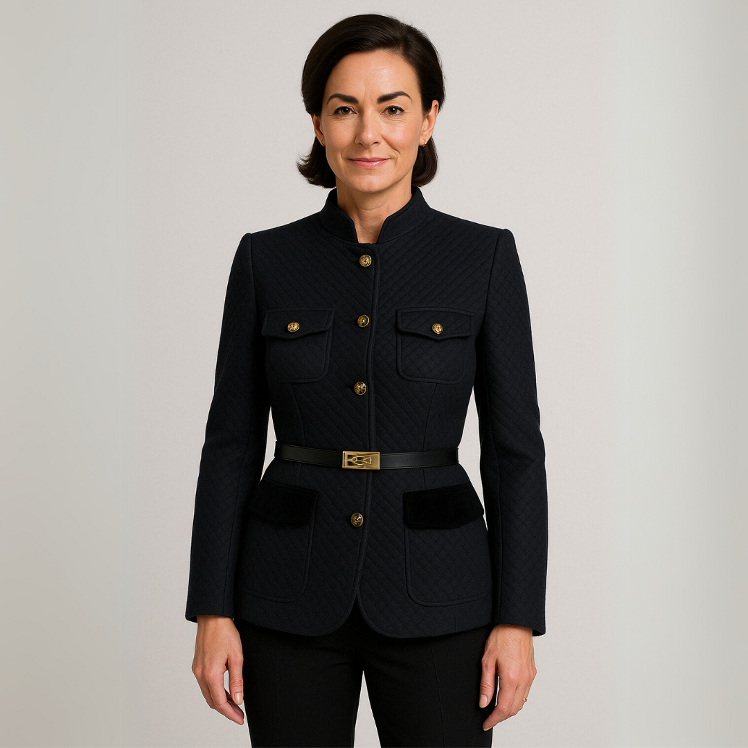 Blazer chic en tweed pour femme