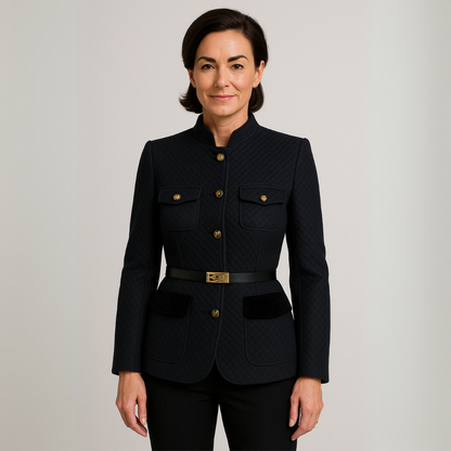 Blazer chic en tweed pour femme