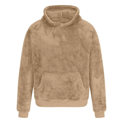 Pull en molleton doux à capuche
