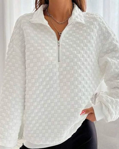 Winterpullover Damen Chic Modern Zip - IdealeKleiden