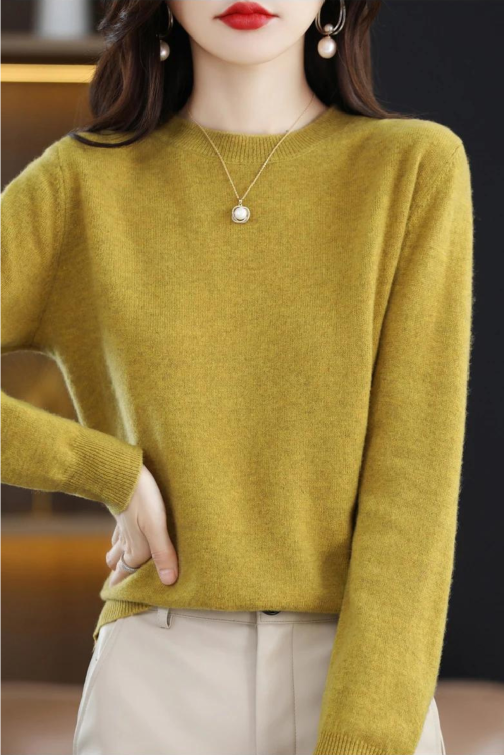 Pulls élégants en laine pour femme classique