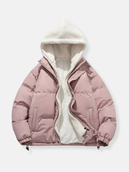 Veste d'hiver pour femme chaude isolée avec capuche