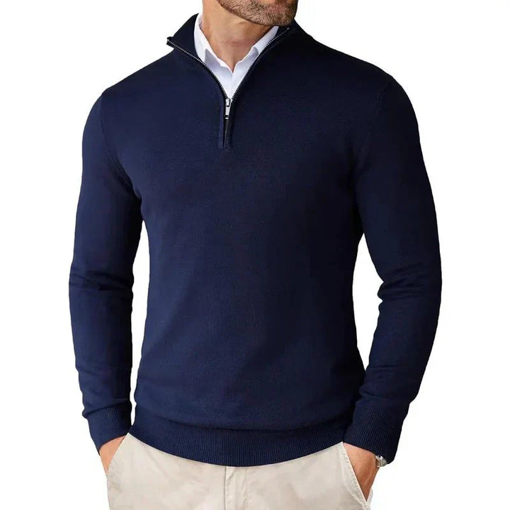 Pull pour homme moderne sweat demi-zip