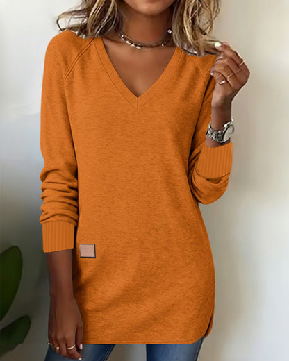 Robe élégante décolleté en V design chic