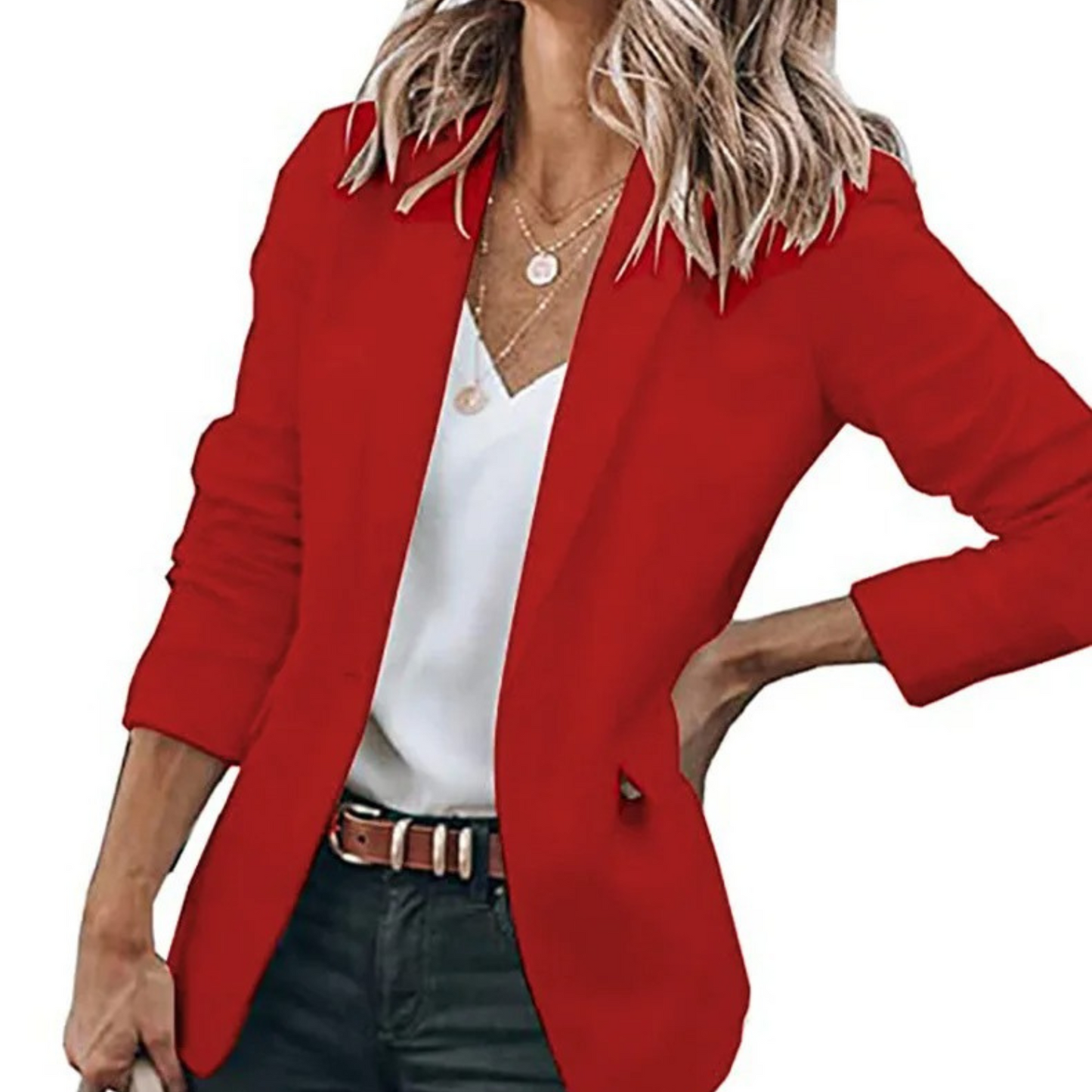 Blazer élégant femme manches longues