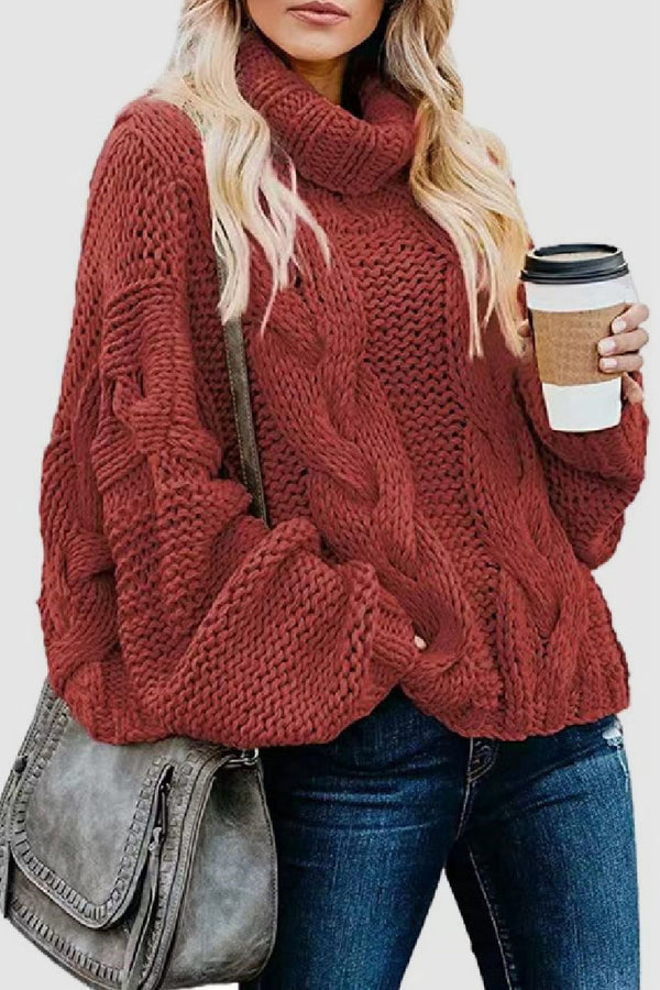 Eleganter Cashmere Pullover Rollkragen Winter - IdealeKleiden
