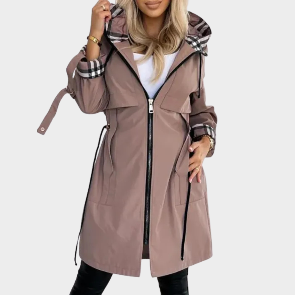 Parka long chaud avec capuche