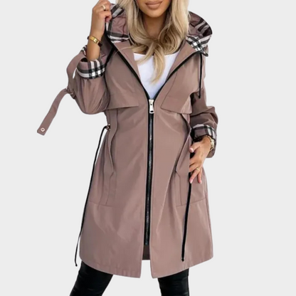 Parka long chaud avec capuche