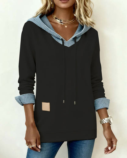 Sweat-shirt douillet Capuche Motif gaufré