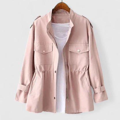 Manteau safari femme manches longues élégant