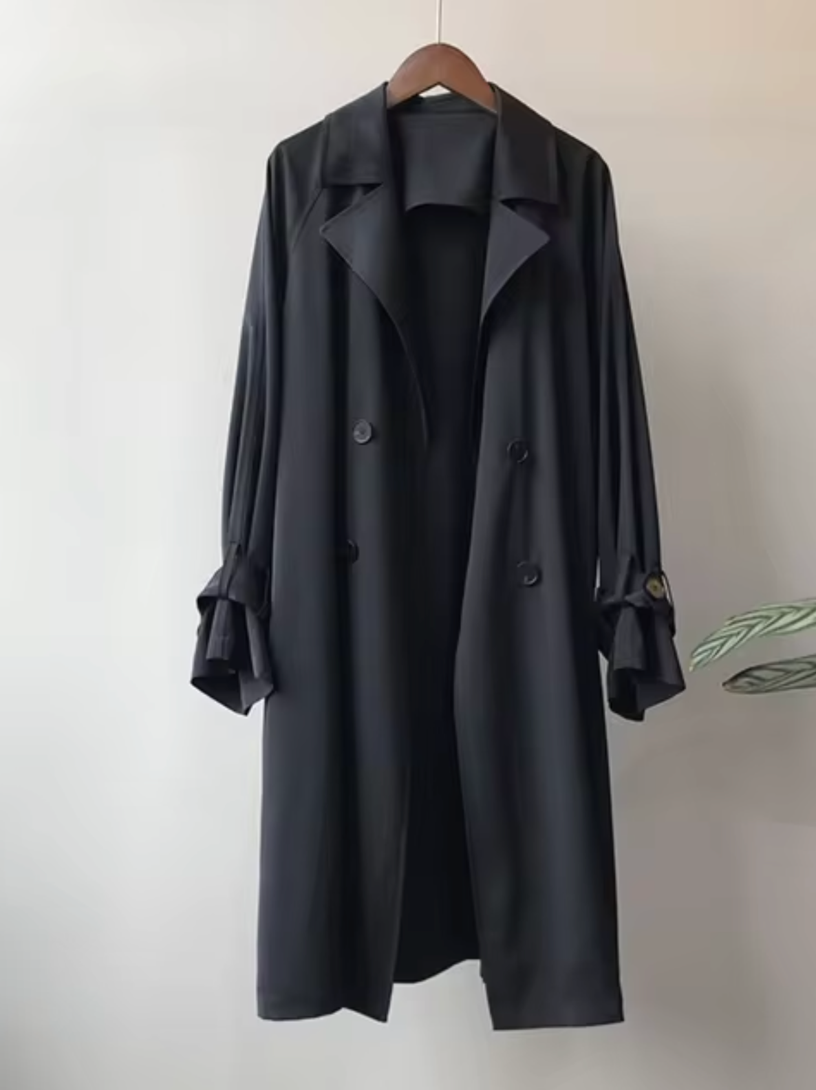 Trench-coat long imperméable femme élégant