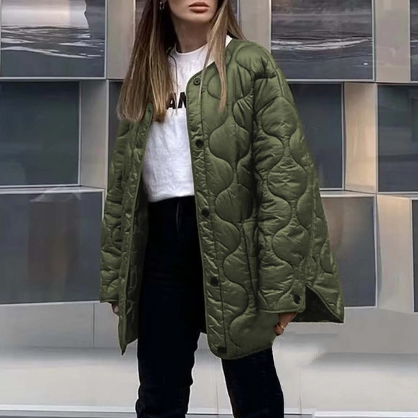 Doudoune matelassée motifs carreaux automne hiver