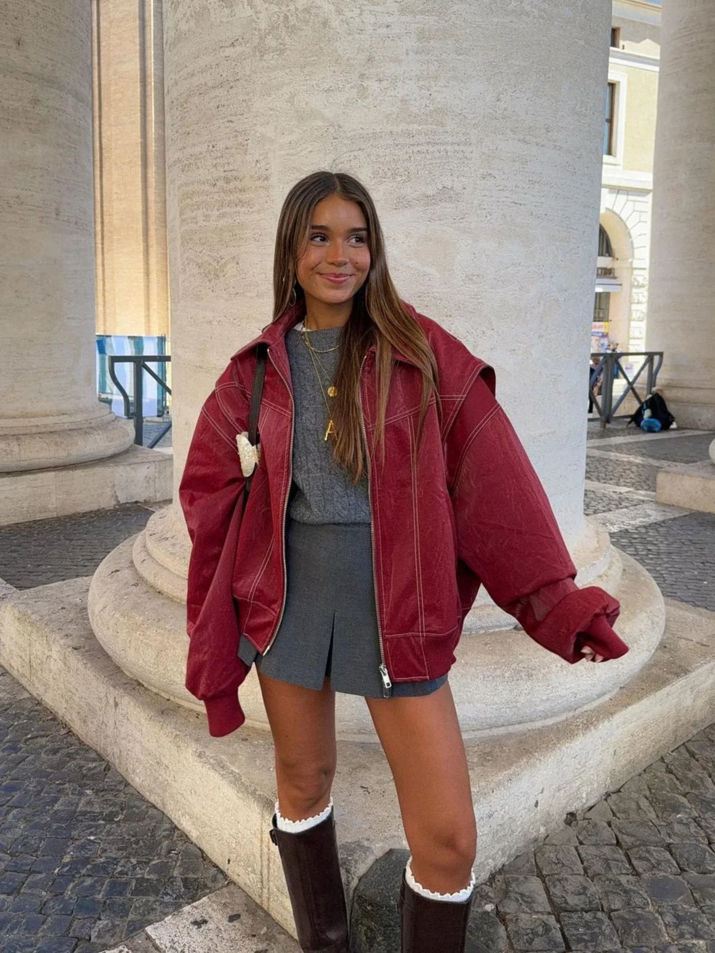 Grande Veste Femme Fermeture Éclair Élégante