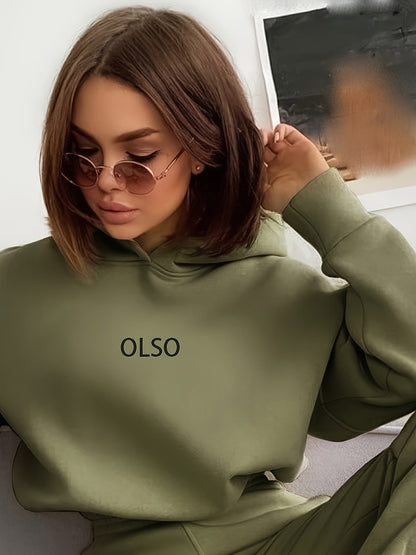 Ensemble de survêtement pour femme : sweat à capuche et pantalon de jogging