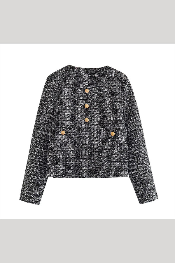 Veste décontractée mode, design texturé